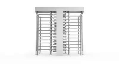 بوابة حاجز الباب الدوار ذات المسار المزدوج الكامل